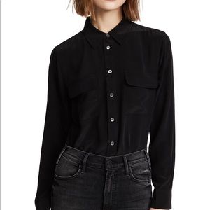 Equipment slim signature blouse size Large